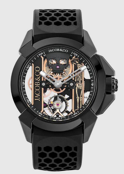 Review Jacob & Co EPIC X VIVA LA VIDA BLACK L.E. 2023 EX120.11.AG.AA.ABRUA Replica watch - Click Image to Close